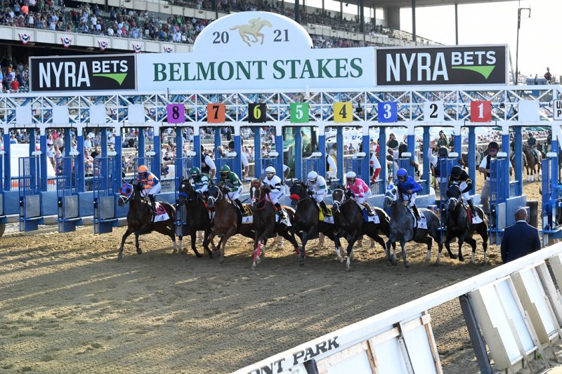 ABD Belmont Park at yarışları Belmont Stakes yarışı